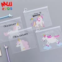 กระเป๋าซิปล็อค ลายม้ายูนิคอร์น unicorn ขนาด A5 อเนกค์ประสงค์ ใส่เครื่องเขียน กันน้ำ