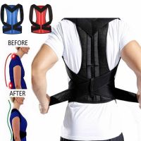 Back Brace Belt Correct Posture Adjustable Buckles Lightweight Ergonomic Adult Correction Belt for Man