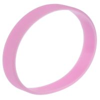 Fashion Silicone Rubber Elasticity Wristband Wrist Band Cuff Bracelet Bangle Pink Exercise Bands