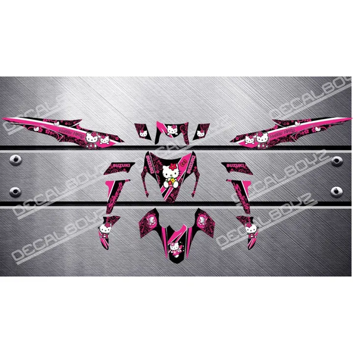 Decals, Sticker, Motorcycle Decals for Suzuki Smash 115, 006,Hello