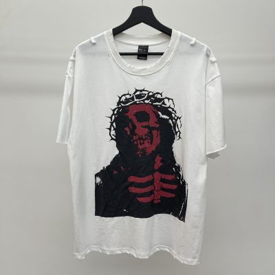 New Novelty 2022 Men Number Nine Jesus Skull T Shirts T-Shirt Hip Hop Skateboard Street Cotton T-Shirts Tee Top US size BG85