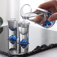 Crystal Liquor Vodka Shot Glass Blue Mountain Wine Glasses Whiskey Glass Spirits Japanese Sake Korean Soju ndy Shot Cup