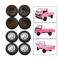 【YF】 4Pieces RC Car Wheel Tires fits for WPL D12 Model Replacements Parts