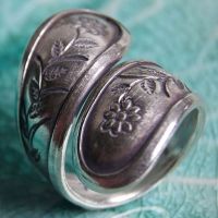 Roll ring modern silver Karen unique. beauty as a valuable souvenir. ring Size 8 9 10 แหวนเงินกะเหรี่ยงสมัยใหม่ที่ไม่เหมือนใคร