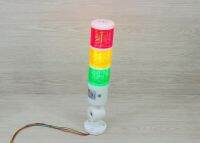 LED 12-24V DC (BEM-X-50-3U-D) Stack Alarm LED Indicator Lamp (Red, Yellow, Green, มีเสียง ไม่กระพริบ)