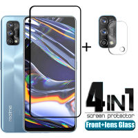 คลุมทั้งหมดสำหรับ OPPO Realme 7 Pro สำหรับ Realme 7 Pro กระจกนิรภัยป้องกันหน้าจอสำหรับ OPPO Realme 7 Pro เลนส์แก้ว-fi9o