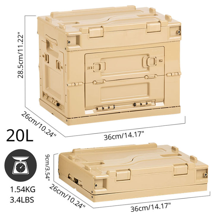 กล่องเก็บของ-pp-พับได้20ลิตรตู้เก็บของท่องเที่ยวกลางแจ้งที่เก็บผลไม้อบแห้งแคมป์ปิ้ง2022ใหม่