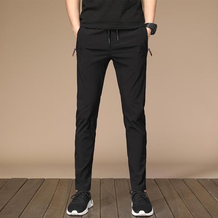 Men&'s Plain Pants Korean Fashion Trend Slim Pants For Men | Lazada PH
