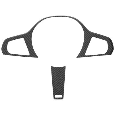 For BMW- 3 Series G20 G28 2019-2021 Carbon Fiber Steering Wheel Panel Cover Trim Decoration Sticker Interior Accessories