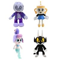 Cuphead Plush Toys Mugman Cala Maria Ms. Chalice King Dice Devil Soft Stuffed Toys Cute Cartoon Doll Kids Children Christmas Gifts normal