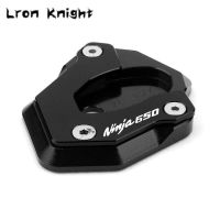 สำหรับ KAWASAKI NINJA650 NINJA650R NINJA 650 2017 2018 2019รถจักรยานยนต์ CNC ขาตั้งข้างขาตั้ง Extension ขยาย Pad