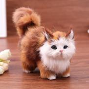 Chinatera Little Kitten Lovely Electric Simulation Plush Cat Toys Stuffed