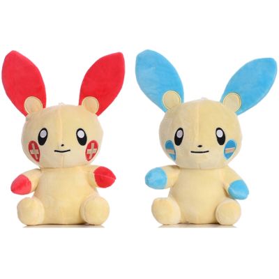 1pcs 22cm TAKARA TOMY Pokemon Plusle Minun Plush Toys Doll Soft Stuffed Cartoon Animals Toys Gifts for Children Kids