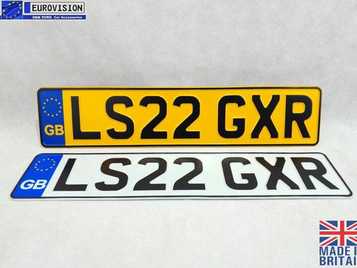 GREAT BRITAIN Euro Plates 2 Pcs Europlates Original from England GB