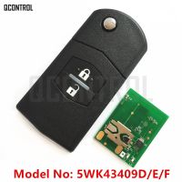 กุญแจอัตโนมัติระยะไกลรถยนต์ Qcontrol สำหรับ Mazda 5wk43409d 5wk43409e 5wk43409f สำหรับ M2 Demio M3 Axela M5 Premacy M6 Atenza M8 Mpv