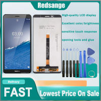 Redsange หน้าจอจอ LCD แบบดั้งเดิมสำหรับ Nokia C3,จอแสดงผล LCD หน้าจอสัมผัส Digitizer แทนการประกอบสำหรับ Nokia C3 TA-1258หน้าจอแสดงผลพร้อมเครื่องมือฟรี