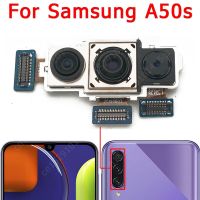 กล้องหลังเดิมสำหรับ Samsung Galaxy A50s A507ด้านหลังตัวใหญ่โมดูลกล้องด้านหลังสายเคเบิลงอได้อะไหล่สำรอง