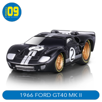 Maisto โมเดลรถกล้ามเนื้อฟอร์ด GT40 MK II 1:64 1966ของขวัญโมเดลของเล่นกล่องโชว์ฟรี