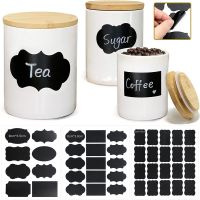 【LZ】✧❀  4/8/15/20pcs Spice Jar Labels Chalkboard Condiment Seasoning Stickers Storage Bins Kitchen Bottles Organizer Blackboard Label