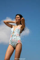 Elsie swimsuit - Blue flower