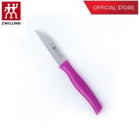 ZWILLING มีดเล็กสแตนเลสสตีล Twin Grip มีความคมและทนทาน  80 มม. สีเงิน  ด้ามสีชมพู N38190080