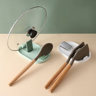 【jw】✕  Plastic Pan Pot Cover Lid Rack Holder Tools Collapsible Support
