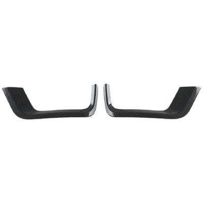 Car Carbon Fiber Style Front Fog Light Frame Protection Lamp Cover Trim for Toyota Land Cruiser LC300 2022 2023