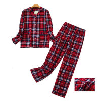 Womens Long Sleeve Pajamas Winter Cotton Woman 2 pieces Sleepwear Plus Size Sets Nightie Womens Pajamas With pants Nightgown