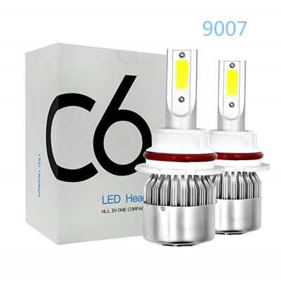 2Pcs H4 LED Car Lights Bulbs 9004 9007 H13  Auto Headlights 72W COB 6000K 3000K 12000K 8000Lm 12v 24v Bulbs  LEDs  HIDs