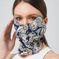 【CC】 New Print Silk for Outdoor Breathable UV Protection Sunshade Neck Wrap Cover Face