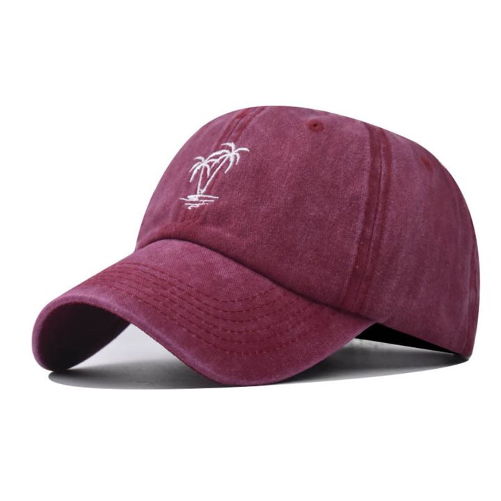 หมวกแก๊ปผ้าฝ้าย2023หมวกเบสบอลต้นปาล์มหมวกแฟชั่นหมวกคุณพ่อสำหรับผู้ชายผู้หญิงหมวก-snapback-ของ-gorras-กันแดด