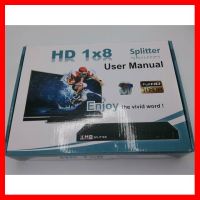 ?HOT SALE? HDMI Splitter 8 port ตัวแยกhdmi 8พอต ##ทีวี กล่องรับสัญญาน กล่องทีวี กล่องดิจิตัล อิเล็แทรอนิกส์ เครื่องบันทึก กล้องวงจรปิด จานดาวเทียม AV HDMI