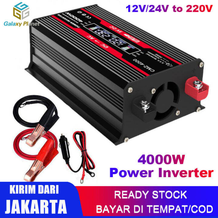 Dikirim Dari Jakarta W Car Power Inverter Mobil Modified Sine