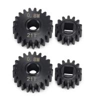 4Piece Overdrive Steel Portal Axle Gear Set 21T 14T Replacement Parts for 1/10 RC Crawler Car Axial SCX10 III Capra Upgrade Parts