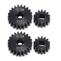 4Pcs Overdrive Steel Portal Axle Gear Set 21T 14T for 1/10 RC Crawler Car Axial SCX10 III Capra Upgrade Parts