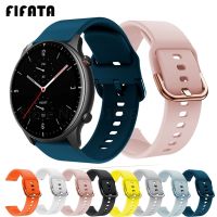 สายสมาร์ทวอท์ช FIFATA สำหรับ Amazfit GTR 2สายรัดข้อมือซิลิโคนสำหรับ Huami Amazfit GTR 42 47มม. GTR2 GTS2กำไลข้อมือ Bipu/S