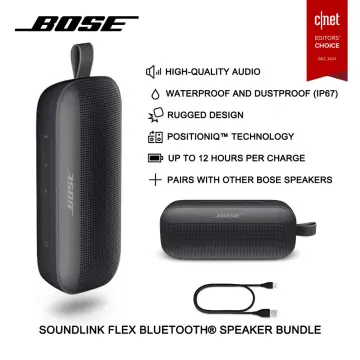 Bose SoundLink Flex Bluetooth Portable Speaker, Wireless Waterproof Speaker  for Outdoor Travel—Black