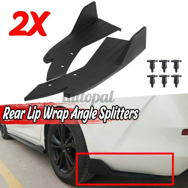 【local Stock】2x Universal Car Rear Bumper Lip Diffuser Splitter Canard