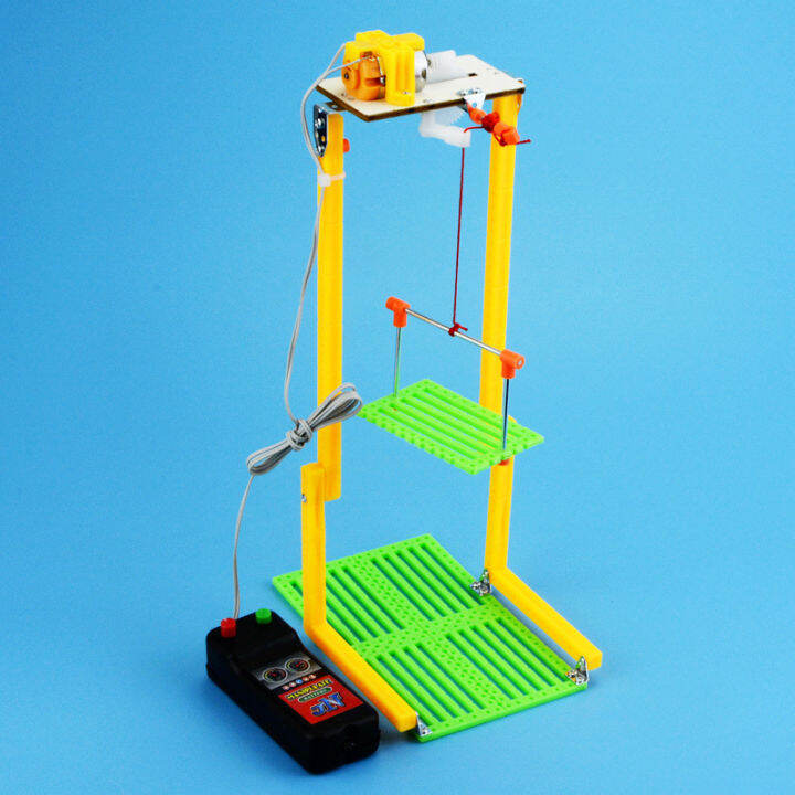 exploring-dream-science-experiment-technology-small-production-diy-elevator-elevator-stem-science-toy-maker