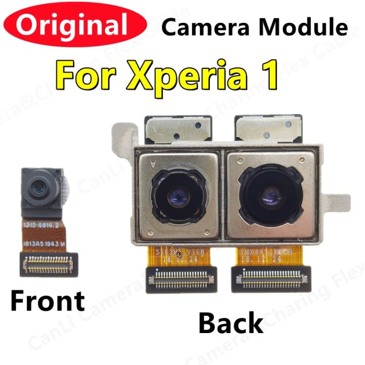 กล้องหลังด้านหน้าของแท้สำหรับ-sony-xperia-1-xz4-x1-j9110-xperia1โมดูลกล้องหันหน้าไปทางอะไหล่ชิ้นงอสำหรับเปลี่ยน