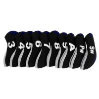 20Pcs Golf Iron Club Head Covers, Covers For Head Metal Neoprene Traditional Plain Protective Covers