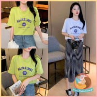 พร้อมส่ง เสื้อยืดหลวมผู้หญิง เสื้อยืดเเฟชั่น เสื้อยืดแขนสั้นสำหรับสตรีตั้งครรถ์ ดีไซน์เสื้อสกรีนน่ารักๆ