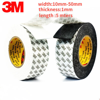 5M Length EVA Foam Pad Tape 3M Super Sticky Sponge Double - Sided Foam Tape Waterproof for Automotive Trim Parts Home Hardware