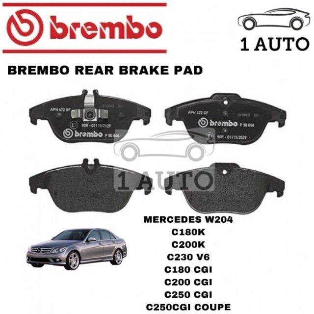 GENUINE BREMBO REAR BRAKE PAD MERCEDES W204 C180 C200 C250 C204 C207