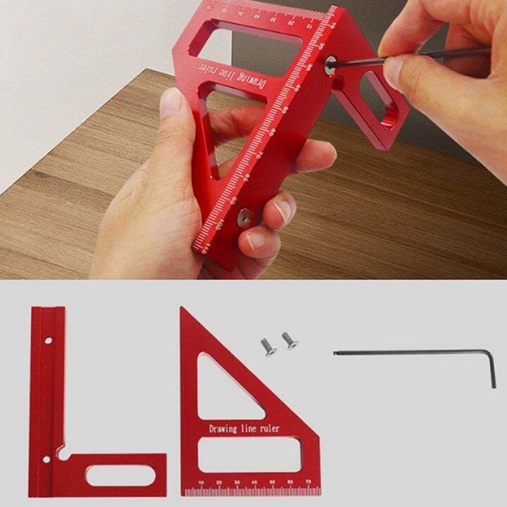 woodworking-square-protractor-aluminum-alloy-miter-triangle-ruler-layout-measuring-tool-for-engineer-carpenter-red