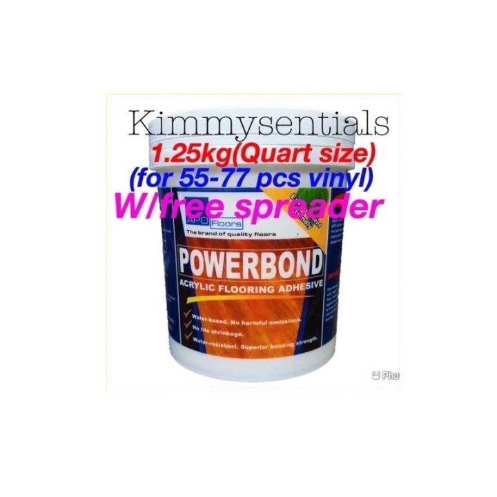 [Hot sales] Apo Powerbond Acrylic Flooring Adhesive 1.25kg vinyl tiles adhesive with free