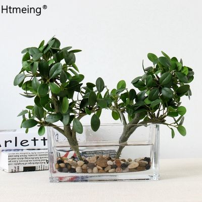 Artificial Plants Ficus Tree Branch Eucalyptus Green Leaves For Home Bonsai Greenery Decoration Fake Flowers Real Touch Plants