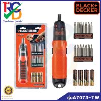 โปรโมชั่น++ Black &amp; Decker ไขควงไฟฟ้าไร้สาย 6 โวลต์ รุ่น A7073-TW ราคาถูก สว่าน  สว่านไร้สาย สว่านไฟฟ้า  สว่านเจาะปูน