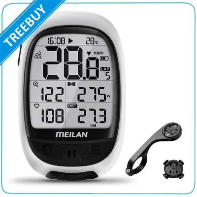 M2จักรยาน Global Position System Cycling Speedmeter Wireless BT Bicycle Speed Meter USB Rechargeable Waterproof Bike Speedometer Full Screen Backlight Cycling Accessory