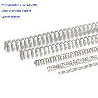 สปริงอัดรูปตัว Y ลวดสปริงแรงดันยาว Dia 1/1.2/1.5/2mm 304 Stainless Steel Spring Length 305mm-SOPO STORE